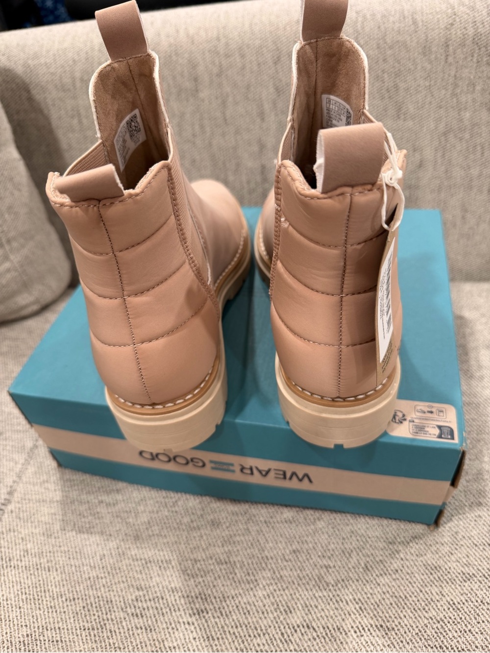 TOMS Skylar Chelsea Blush ankle Boots booties - Picture 3 of 6